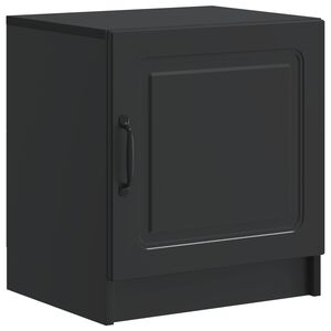 vidaXL Nakts skapītis Melns 43 x 34,5 x 47 cm Inženierijas koks