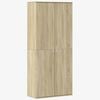 vidaXL augstais skapītis ozolkoka krāsa 80x35x180 cm inženierijas koks