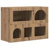 vidaXL Puse Artisānā ozols 80.5 x 35 x 59 cm Inženierijas koks