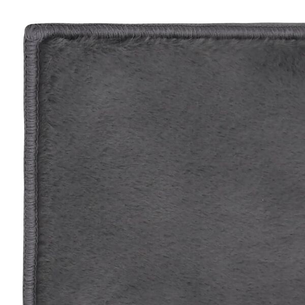 vidaXL paklājs, 180x270 cm, mākslīga tru&scaron;a āda, antracītpelēks