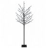 vidaXL LED bumbu Ziemassvētku eglīte Melns 18 x 18 x 120 cm Tērauds