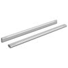 vidaXL Skapja stieple 2 pcs Sudraba 764 x 15 x 29 mm