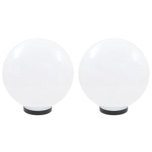 vidaXL LED lampas, 2 gab., sfēriskas, 30 cm, PMMA