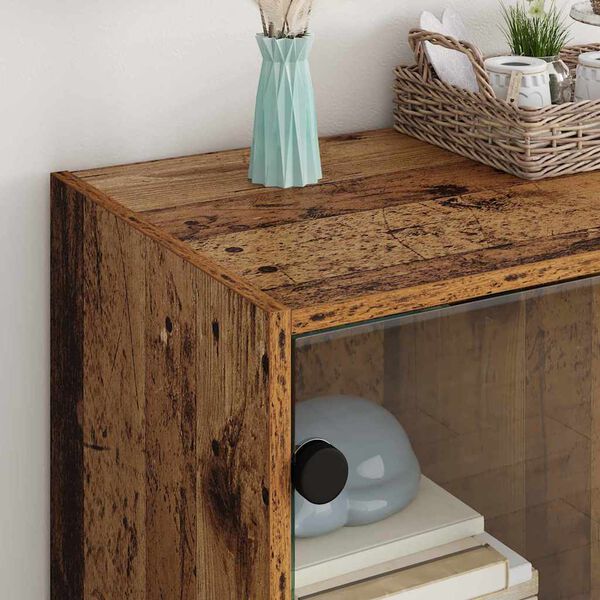 vidaXL Sānu skapis Vecs koks 68 x 37 x 75,5 cm Inženierijas koks