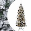 vidaXL Mākslīgā Ziemassvētku egle ar bumbiņu 150 cm 150 LED