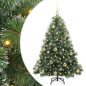 vidaXL Mākslīgā Ziemassvētku eglīte su 150 LED Zaļa 120 cm PE un PVC