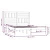 vidaXL gultas rāmis, priedes masīvkoks, 160x200 cm
