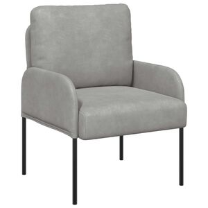 vidaXL Dīvāni ar spilvenu 55cm Gai&scaron;i pelēks Saplāksnis