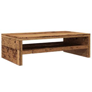 vidaXL monitora statīvs Old Wood 42x24x13 cm Engineered Wood