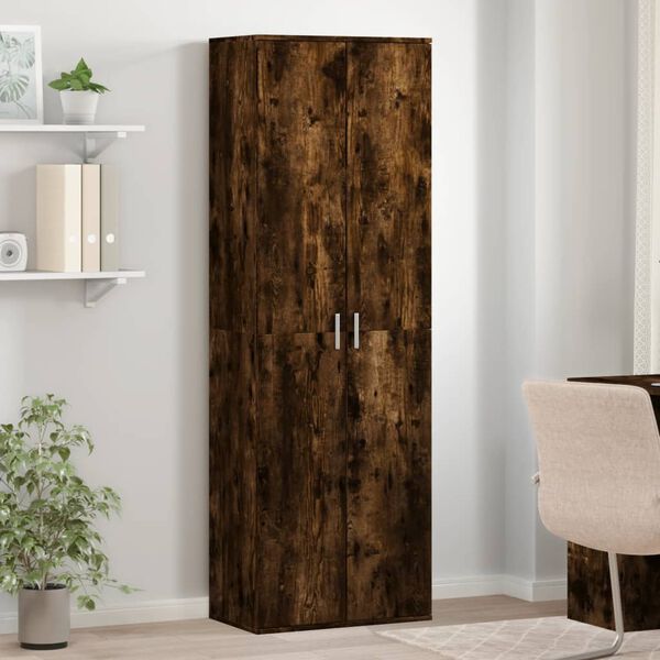 vidaXL skapis, ozolkoka krāsa, 60x35x180 cm, inženierijas koks