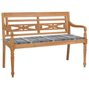 vidaXL sols, rūtotas apdrukas matracis, 120 cm, masīvs tīkkoks