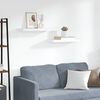 vidaXL sienas plaukti, 2 gab., balti, 60x23,5x3,8 cm, MDF