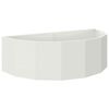 vidaXL Puķu kaste Balts 120 x 60 x 35 cm Tērauds