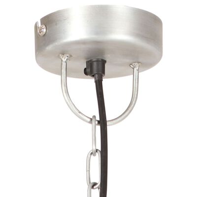 vidaXL griestu lampa, sudraba krāsā, apaļa, 25 W, 48 cm, E27