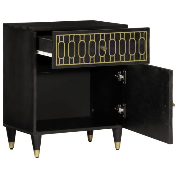 vidaXL naktsskapītis, 50x33x60 cm, mango masīvkoks