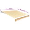 vidaXL markīzes jumts, oranžs ar baltu, 4,5x3 m