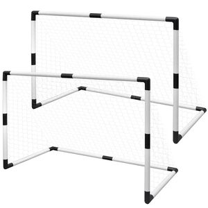 Mini futbola vārtu komplekts bērniem, 2 gab., 91,5x48x61 cm