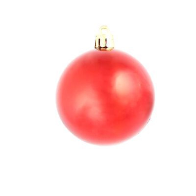 vidaXL Ziemassvētku bumbas, 100 gab., 3/4/6 cm, sarkanas