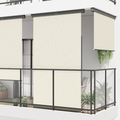 vidaXL balkona sānu markīze, krēmkrāsas, 170x250 cm