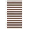 vidaXL zebras žalūzijas, brūnas, 135x230 cm, audums, platums 130,9 cm, poliesters