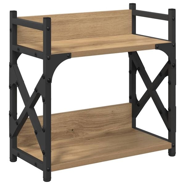 vidaXL Printera statīvs Artisānā ozols 40 x 20 x 40 cm