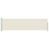 vidaXL izvelkama sānu markīze, krēmkrāsa, 140x500 cm