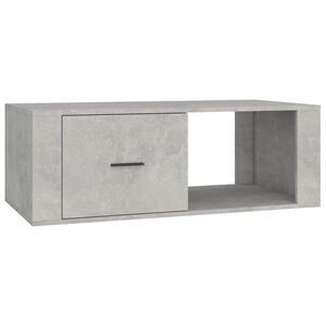 vidaXL kafijas galdiņ&scaron;, betonpelēks, 100x50,5x35 cm, inženierijas koks