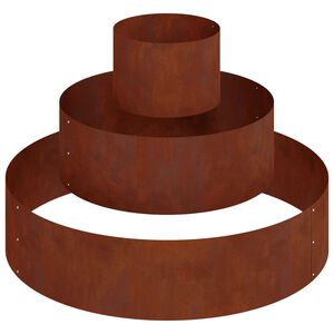 vidaXL Dārza stādītājs Rūsa 90 x 90 x 20 cm Novecināts tērauds