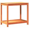 vidaXL stādī&scaron;anas galds ar plauktu, 82,5x50x75 cm, priedes masīvkoks