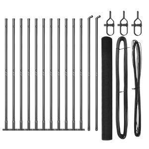 vidaXL Žoga āķis Pelēka 25 x 1,5 m (25 x 25 mm tīklas) Tērauds