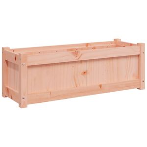 vidaXL dārza puķu kaste, 90x31x31 cm, Duglasa egles masīvkoks