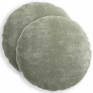 vidaXL Spilvenu pārvalks 2 gab. HEERLEN Zaļa &Oslash; 40 cm &Scaron;enila audums