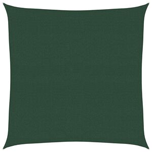vidaXL saulessargs, 160 g/m&sup2;, tum&scaron;i zaļ&scaron;, 4,5x4,5 m, HDPE