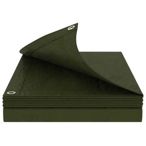 vidaXL Pārklājs ar acīm Zaļa 2 x 3 m 260 gsm PE