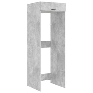 vidaXL Veļas ma&scaron;īnas skapis ar uzglabā&scaron;anu Betons 67,5 x 68 x 200 cm