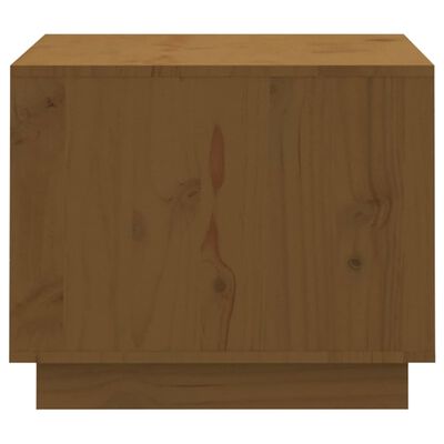 vidaXL kafijas galdiņš, medus brūns, 120x50x40,5 cm, priedes masīvkoks
