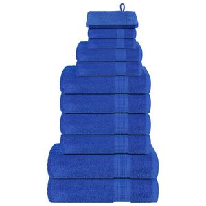 vidaXL 12 daļu dvieļu komplekts, FROGN, zils, 360 g/m&sup2;