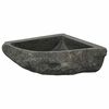 vidaXL Izlietne Pelēka (30-37) x (30-37) x 12 cm Upes akmens
