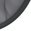 vidaXL iekarams krēsls ar statīvu, pelēks, olas forma, PE rotangpalma
