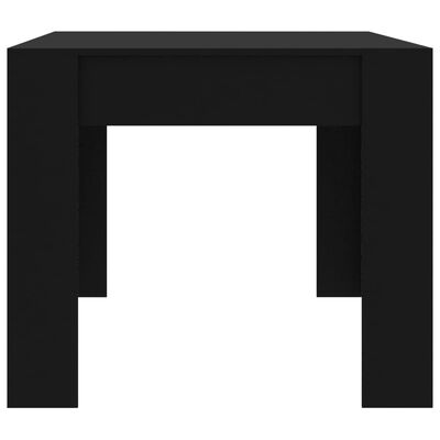 vidaXL virtuves galds, 180x90x76 cm, melns, skaidu plāksne