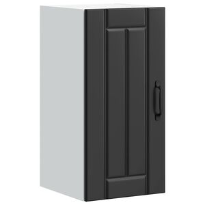 vidaXL virtuves sienas skapis "Lucca" Black Engineered Wood