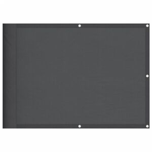 vidaXL balkona aizslietnis, antracītpelēks, 75x700 cm, 100% poliestera
