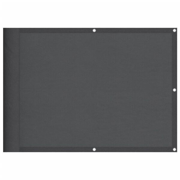 vidaXL balkona aizslietnis, antracītpelēks, 75x700 cm, 100% poliestera