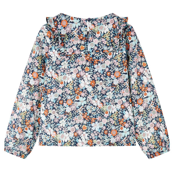 Bērnu krekls ar garām piedurknēm, tum&scaron;i zils, 140