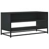 vidaXL TV skapītis, melns, 91x40x46 cm, inženierijas koks metāls