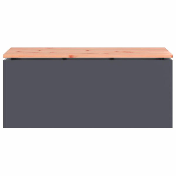 vidaXL Dārza sols Antracīts 100 x 40 x 43 cm Tērauds