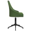 vidaXL grozāms virtuves krēsls, tum&scaron;i zaļ&scaron; samts