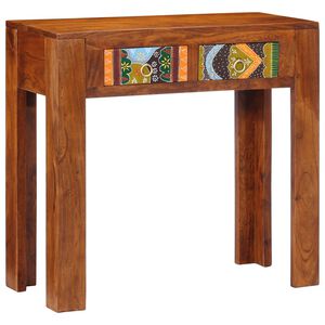 vidaXL konsoles galdiņ&scaron;, 80x35x75 cm, akācijas masīvkoks