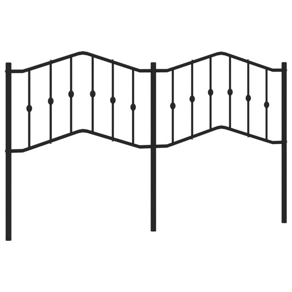 vidaXL rezerves galvgalis, metāls, melns, 160 cm