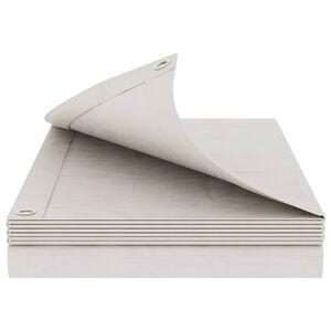 vidaXL Pārklājs ar acīm Balts 6 x 6 m 180 gsm PE